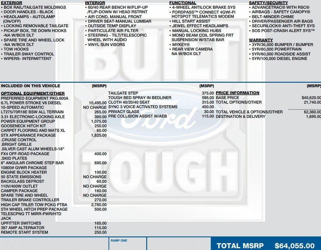 2021 Ford Super Duty F-250 SRW XL 4WD Crew Cab 6.75' Box