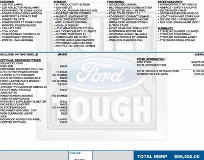 2025 Ford Super Duty F-350 SRW King Ranch 4WD Crew Cab 6.75' Box