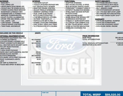 2021 Ford Super Duty F-350 SRW Limited 4WD Crew Cab 6.75' Box