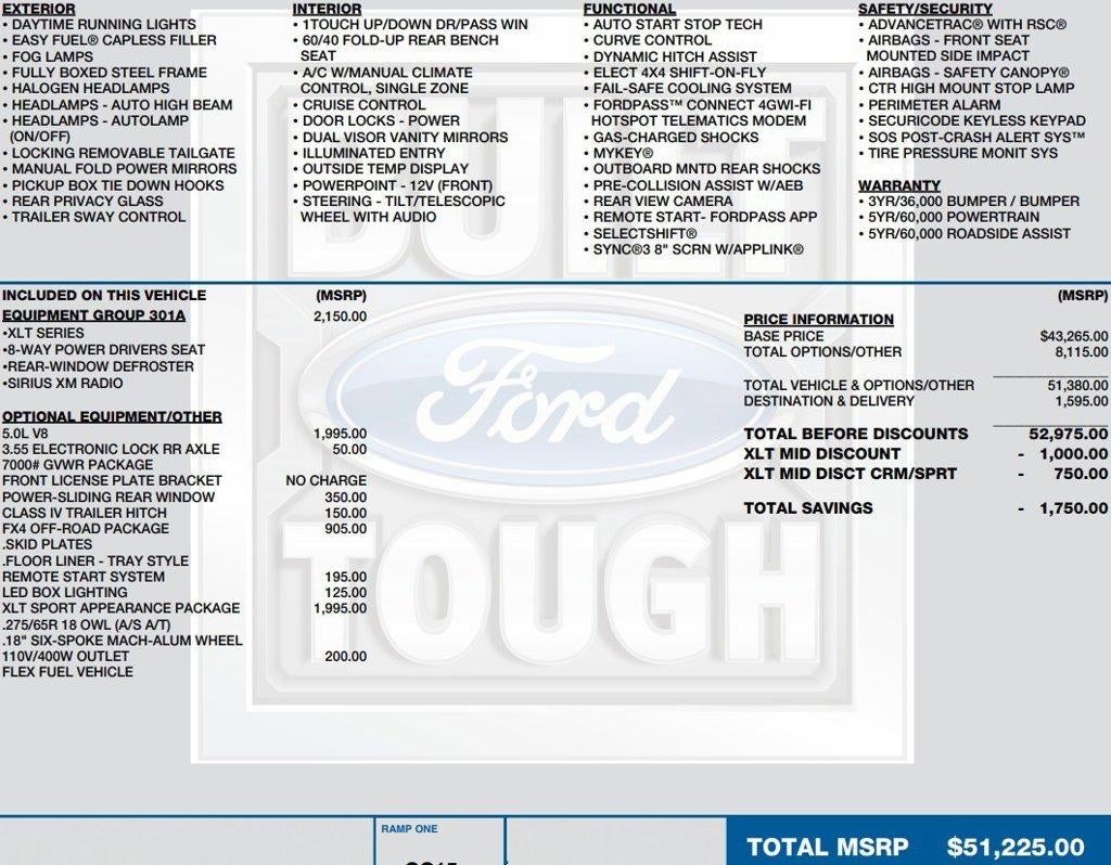 2020 Ford F-150 XLT 4WD SuperCrew 5.5' Box