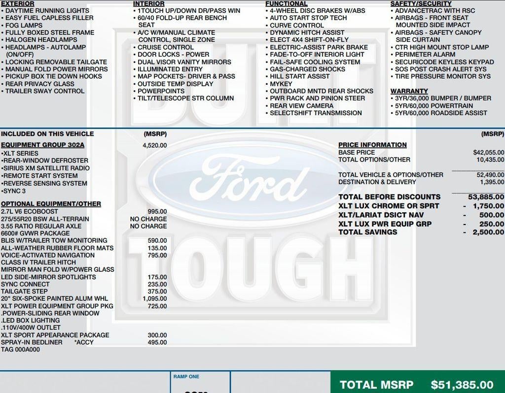 2018 Ford F-150 XLT 4WD SuperCrew 5.5' Box
