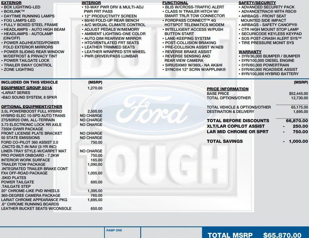 2021 Ford F-150 LARIAT 4WD SuperCrew 5.5' Box