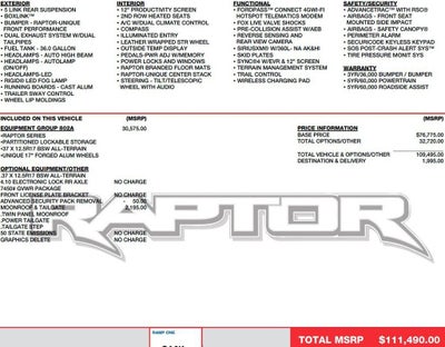 2023 Ford F-150 Raptor 4WD SuperCrew 5.5' Box
