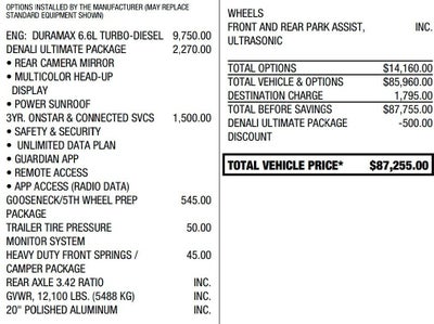2023 GMC Sierra 3500HD Crew Cab Standard Box 4-Wheel Drive Denali