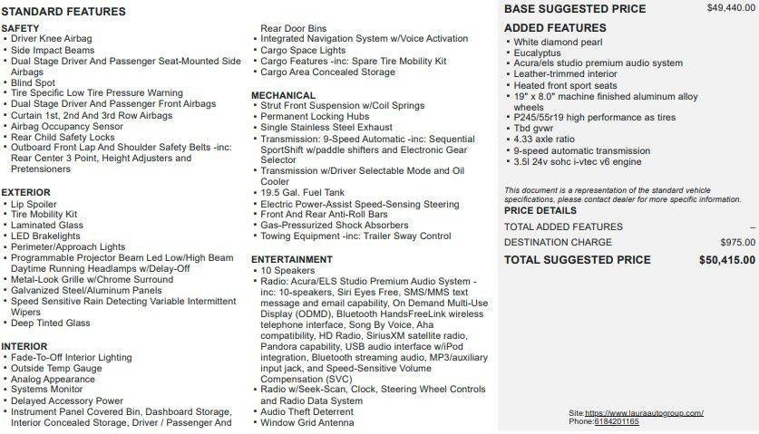 2016 Acura MDX SH-AWD with Technology Package