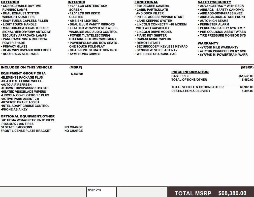 2024 Lincoln Aviator Reserve AWD