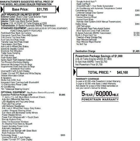 2020 Jeep Wrangler Unlimited Willys 4x4