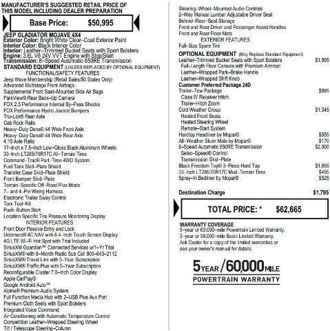 2023 Jeep Gladiator Mojave 4x4