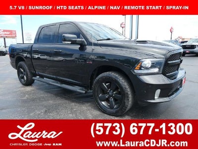 2017 RAM 1500 Night Crew Cab 4x4 5'7' Box
