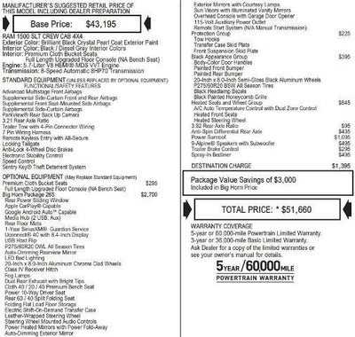 2018 RAM 1500 Big Horn Crew Cab 4x4 6'4' Box