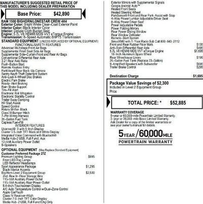 2020 RAM 1500 Big Horn 4x4 Crew Cab 5'7" Box