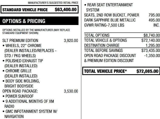 2020 GMC Yukon XL 4WD SLT