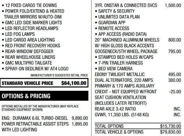 2023 GMC Sierra 2500HD 4WD Crew Cab Standard Bed AT4