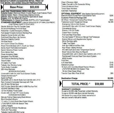 2026 RAM 2500 Tradesman Crew Cab 4x4 6'4' Box