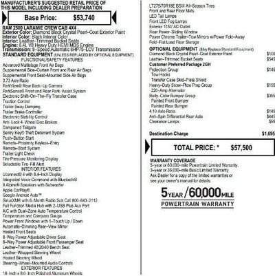 2021 RAM 2500 Laramie 4x4 Crew Cab 6'4' Box