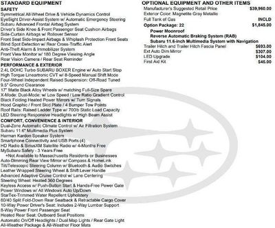 2025 Subaru Outback Wilderness