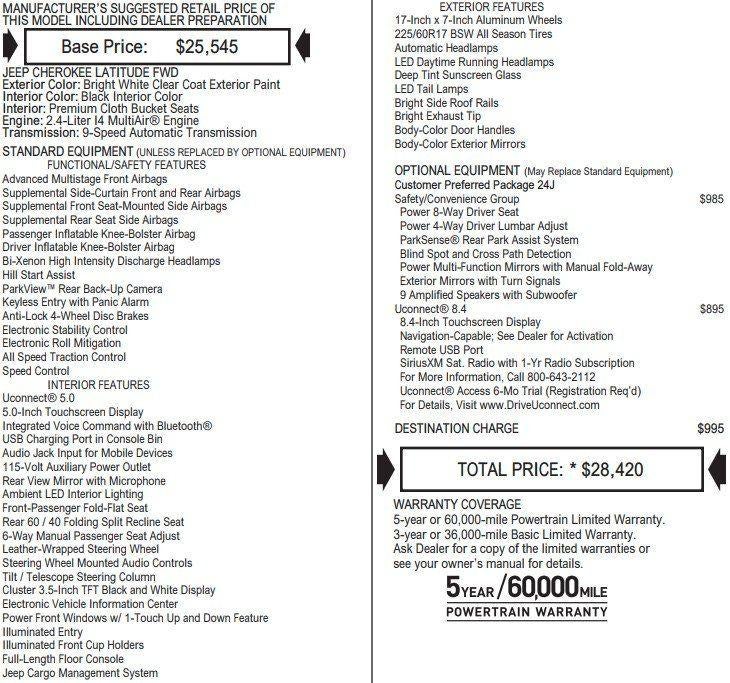 2017 Jeep Cherokee Latitude