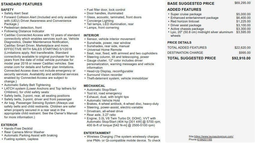 2018 Cadillac CT6 Premium Luxury AWD