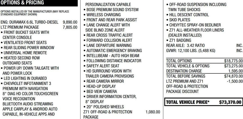 2020 Chevrolet Silverado 3500 HD LTZ
