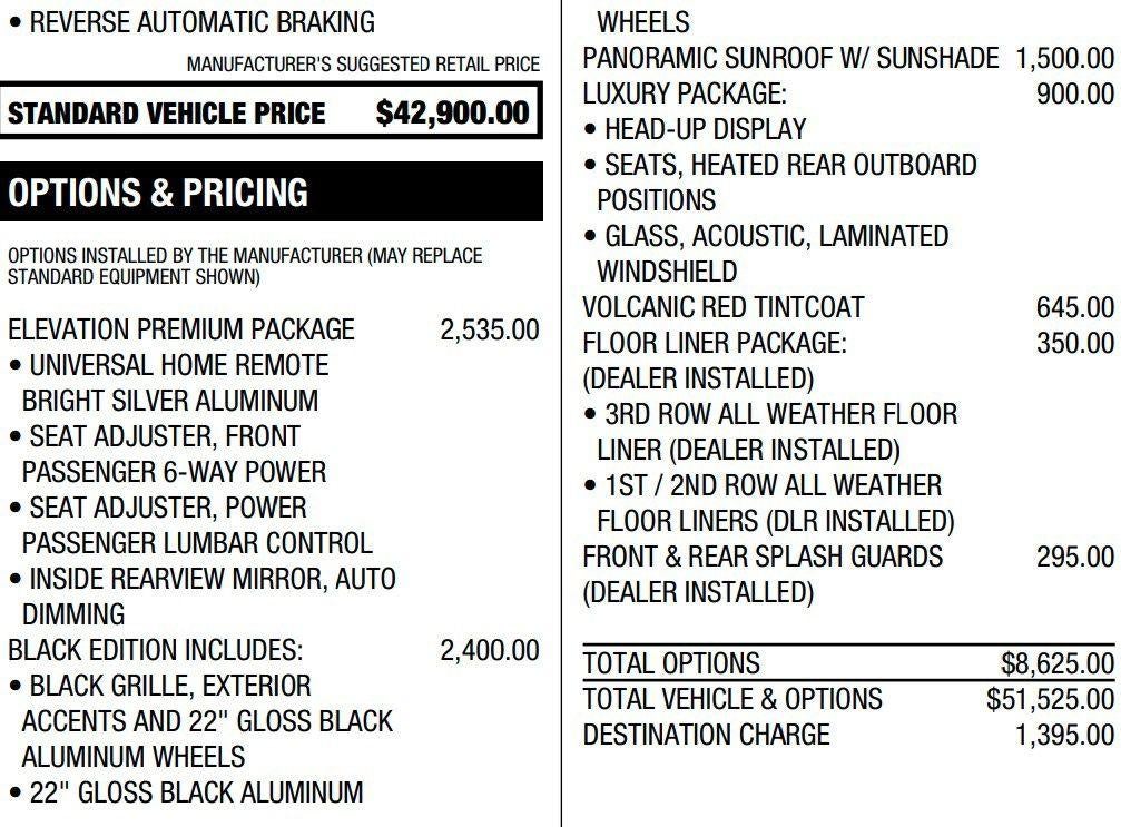 2025 GMC Acadia Elevation