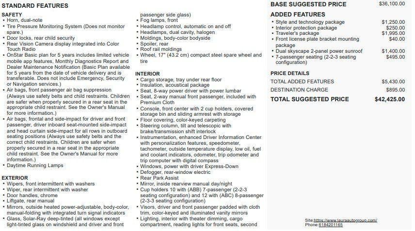 2017 Chevrolet Traverse LT