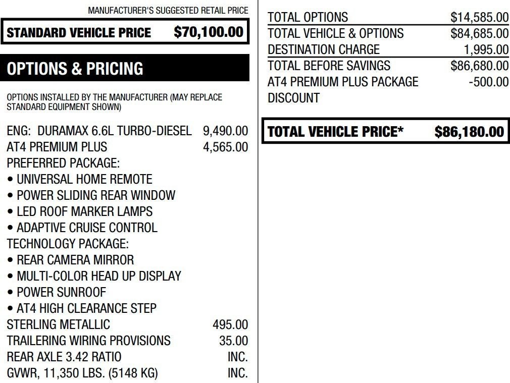 2024 GMC Sierra 2500 HD AT4