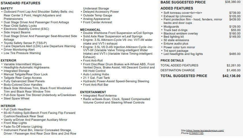 2023 Toyota Tacoma TRD Sport