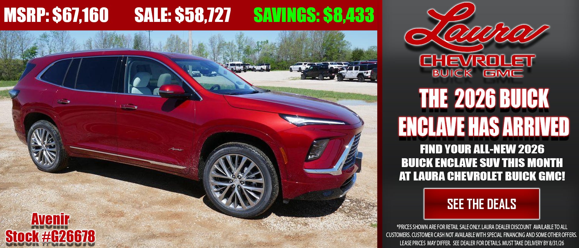 Search Buick Enclave SUV inventory