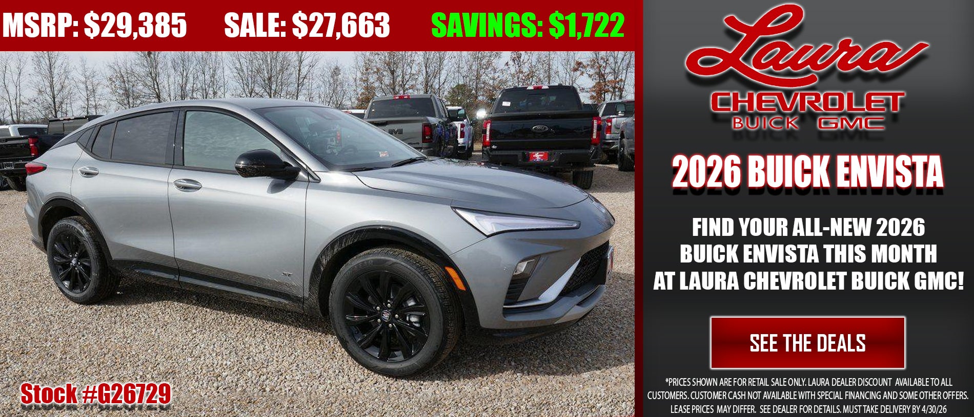 Find your new Buick Envista at Laura