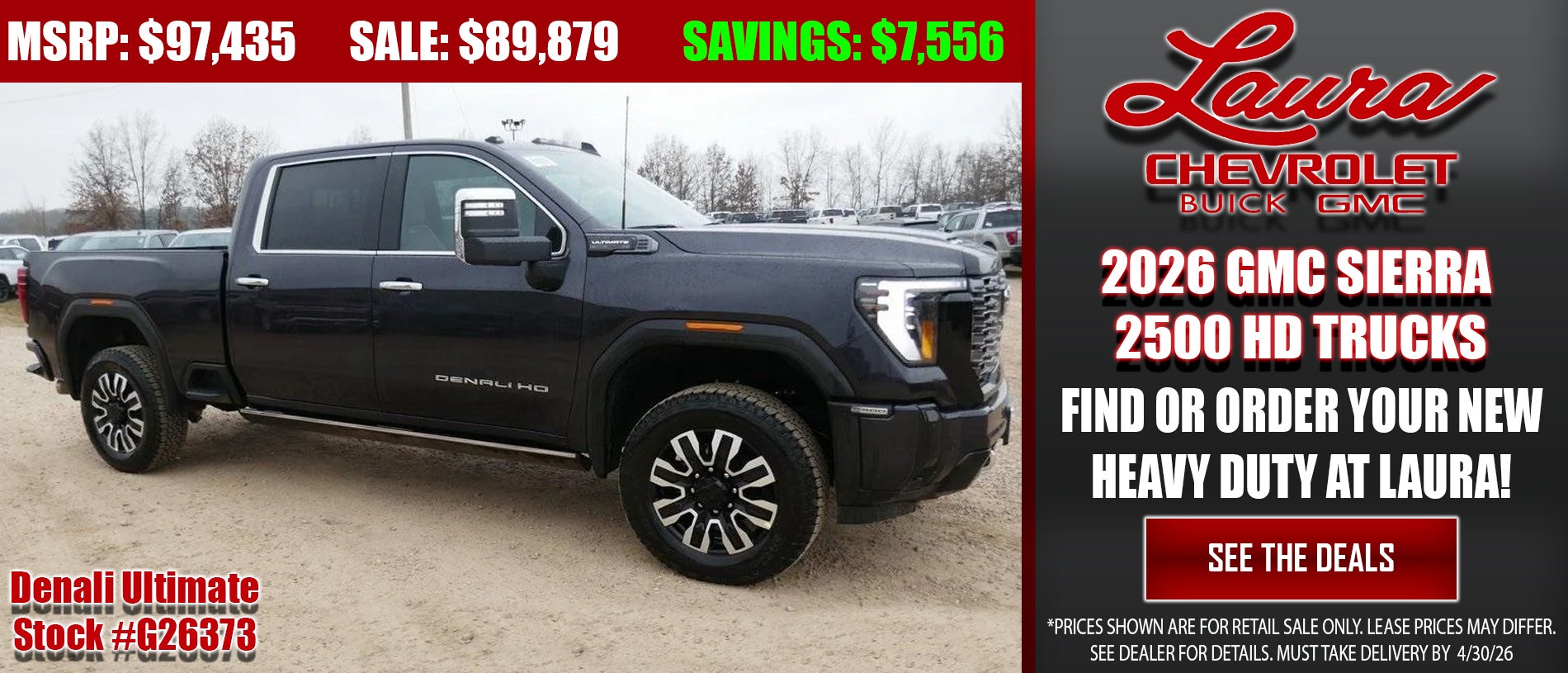 Find your GMC Sierra 2500 or 3500 Heavy Duty Truck Here