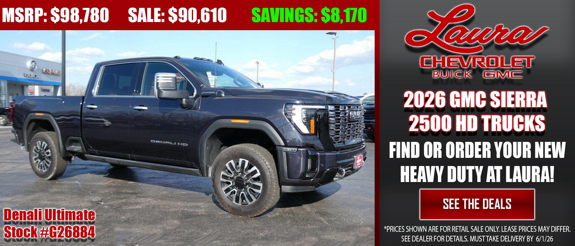 Find your GMC Sierra 2500 or 3500 Heavy Duty Truck Here