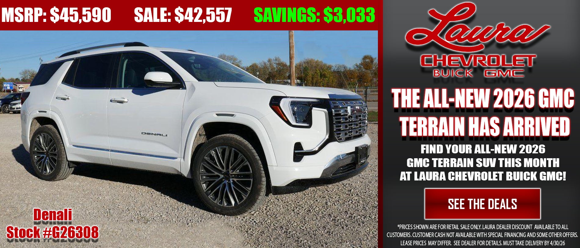 Search our inventory of GMC Terrain SUVs